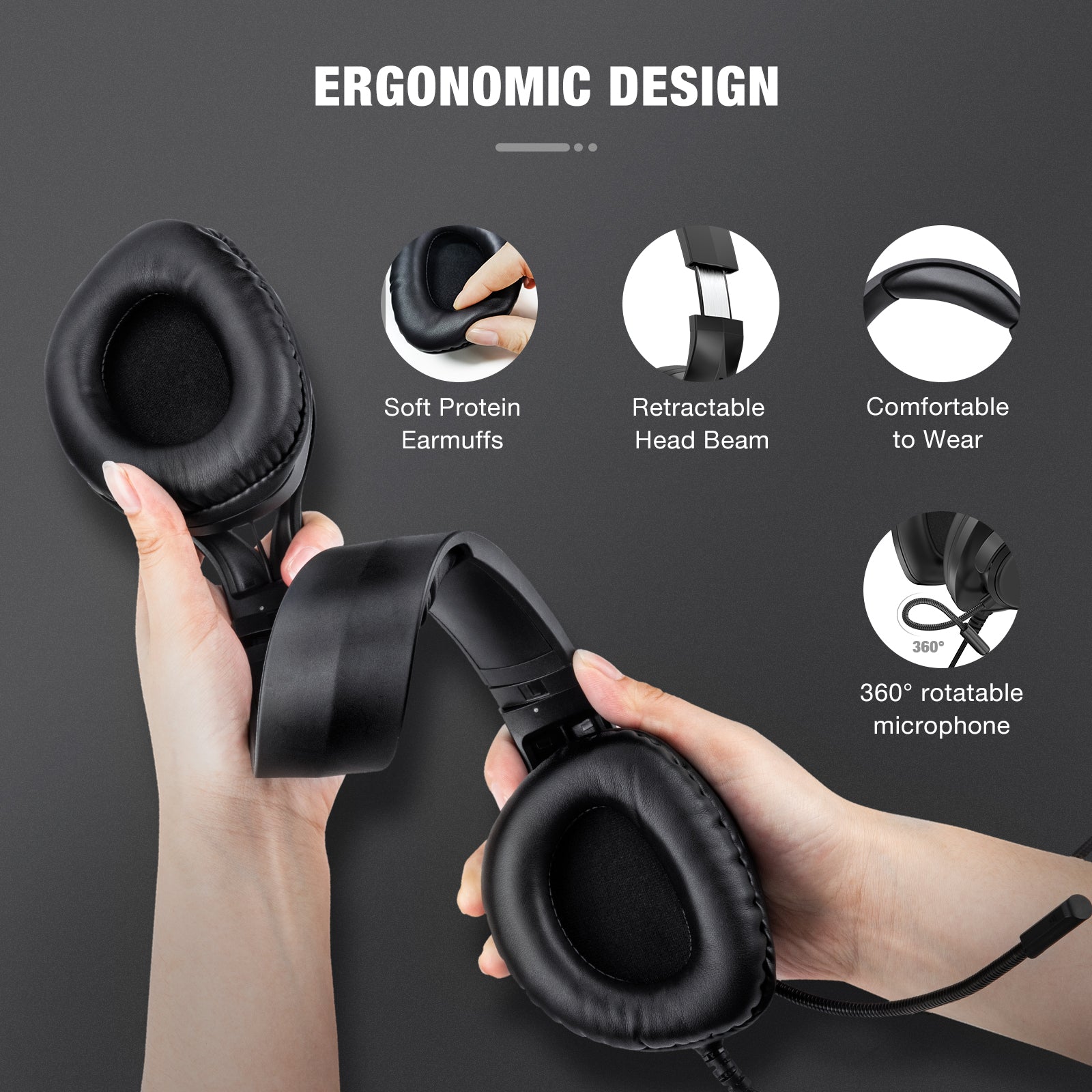 ONIKUMA X16 3.5mm+USB Wired Headset with Noise Reduction Microphone Surround Sound RGB Light Computer Headset ONIKUMA X16 3.5mm+USB Wired Headset with Noise Reduction Microphone Surround Sound RGB Light Computer Headset